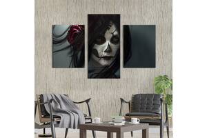 Картина на холсте KIL Art для интерьера в гостиную Santa Muerte 96x60 см (699-32)