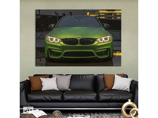 Картина на холсте KIL Art для интерьера в гостиную спальню BMW Gran Turismo 80x54 см (111-1)