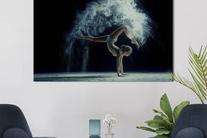 Картина на холсте KIL Art для интерьера в гостиную спальню Грациозная гимнастка 120x80 см (484-1)