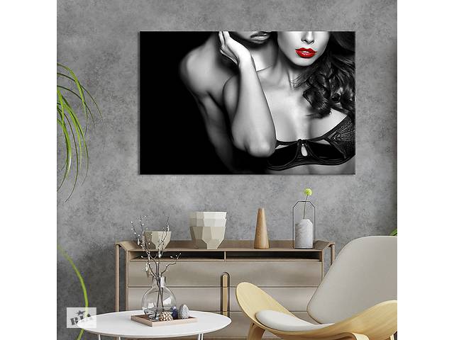 Картина на холсте KIL Art для интерьера в гостиную спальню Мужчина и женщина 120x80 см (514-1)