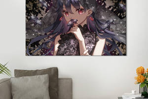 Картина на холсте KIL Art для интерьера в гостиную спальню Anime girl 80x54 см (664-1)