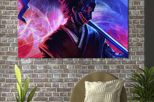 Картина на холсте KIL Art для интерьера в гостиную спальню Anime boy 80x54 см (665-1)