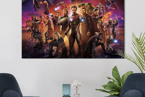 Картина на холсте KIL Art для интерьера в гостиную спальню Мстители: Война бесконечности 80x54 см (683-1)