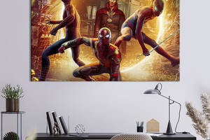 Картина на холсте KIL Art для интерьера в гостиную спальню Spider-Man: Into the Spider-Verse 80x54 см (707-1)