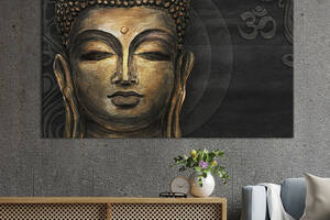 Картина на холсте KIL Art для интерьера в гостиную спальню Будда 80x54 см (80-1)