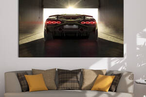 Картина на холсте KIL Art для интерьера в гостиную спальню Lamborghini Sian 80x54 см (87-1)