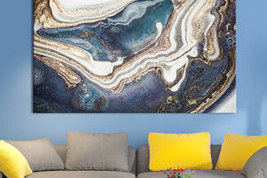 Картина на холсте KIL Art для интерьера в гостиную спальню Мраморная поверхность 80x54 см (33-1)