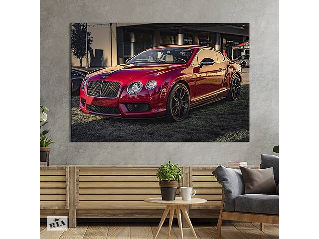 Картина на холсте KIL Art для интерьера в гостиную спальню Bentley continental gt 51x34 см (113-1)
