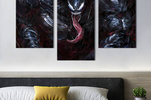 Картина на холсте KIL Art для интерьера в гостиную Веном из планеты Клинтар 96x60 см (758-32)