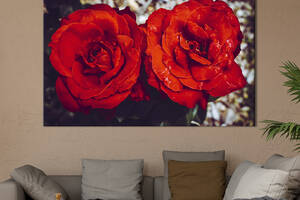Картина на холсте KIL Art Две розы 75x50 см (910-1)