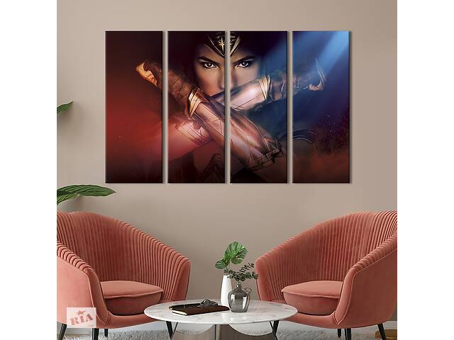 Картина на холсте KIL Art Диана Принс из фильма Чудо-женщина 209x133 см (1414-41)