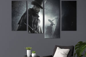 Картина на холсте KIL Art Джек Потрошитель в Assassin's Creed 129x90 см (1435-42)