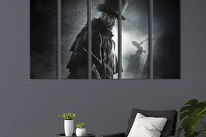 Картина на холсте KIL Art Джек Потрошитель в маске, Assassin's Creed: Syndicate 132x80 см (1435-51)