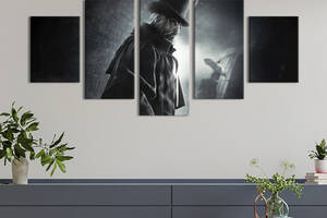 Картина на полотні KIL Art Джек Розтрощувач у моторошній масці, Assassin's Creed: Syndicate 162x80 см (1435-52)