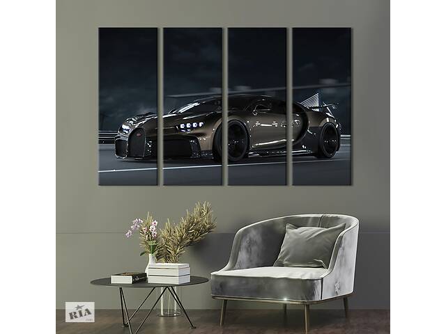Картина на холсте KIL Art Эксклюзивный автомобиль Бугатти 89x53 см (1302-41)