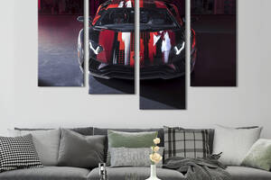 Картина на холсте KIL Art Элитный автомобиль Lamborghini Aventador S – Yamamoto 129x90 см (1268-42)