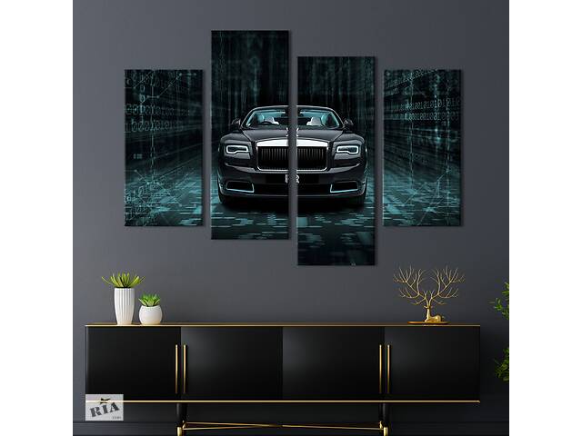 Картина на холсте KIL Art Элитный автомобиль Rolls-Royce Wraith 149x106 см (1395-42)