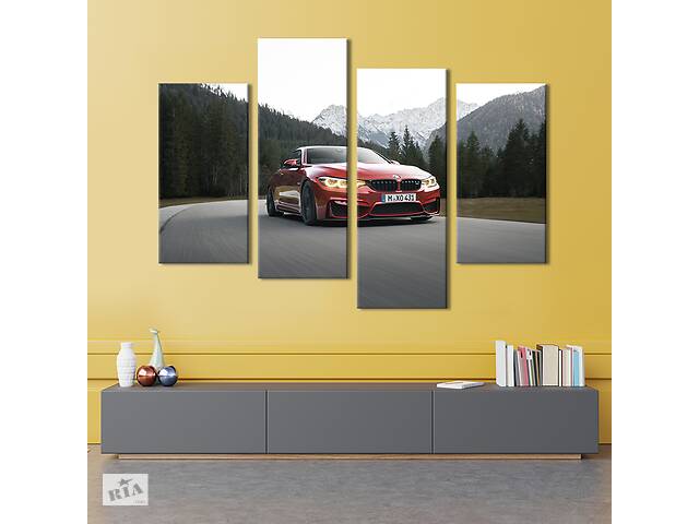 Картина на холсте KIL Art Фантастический автомобиль BMW 129x90 см (1381-42)