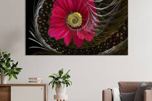 Картина на холсте KIL Art Фантастический цветок 75x50 см (806-1)