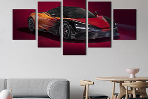 Картина на полотні KIL Art Феноменальний спорткар McLaren 765LT 162x80 см (1389-52)