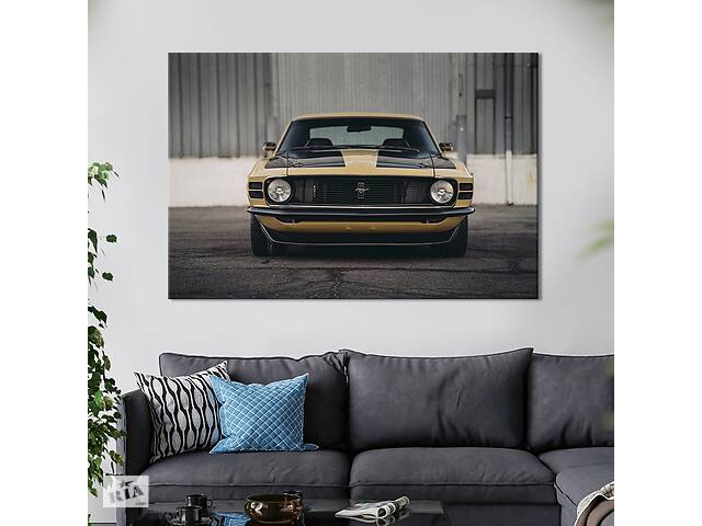 Картина на холсте KIL Art Ford Mustang 1970 года 122x81 см (1254-1)