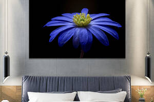 Картина на холсте KIL Art Голубая ромашка 122x81 см (810-1)