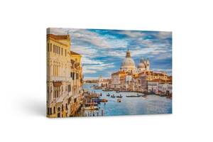 Картина на холсте KIL Art Гранд-канал в Венеции 81x54 см (245)