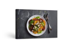 Картина на холсте KIL Art Греческая кухня салат 122x81 см (138)