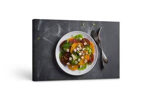 Картина на полотні KIL Art Грецька кухня салат 81x54 см (138)