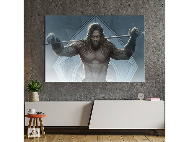 Картина на холсте KIL Art Jason Momoa, Aquaman 75x50 см (1453-1)