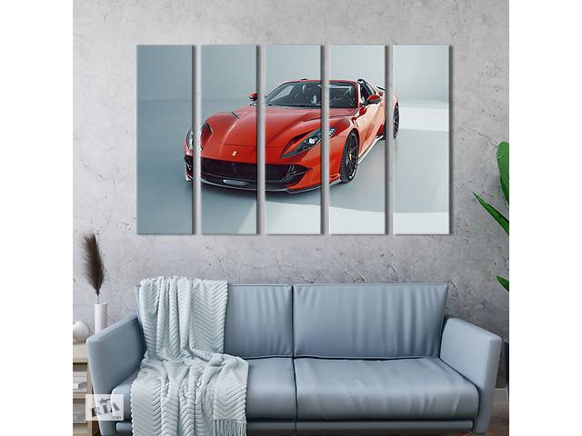 Картина на холсте KIL Art Кабриолет Ferrari 812 GTS 132x80 см (1374-51)