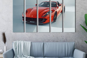 Картина на холсте KIL Art Кабриолет Ferrari 812 GTS 155x95 см (1374-51)