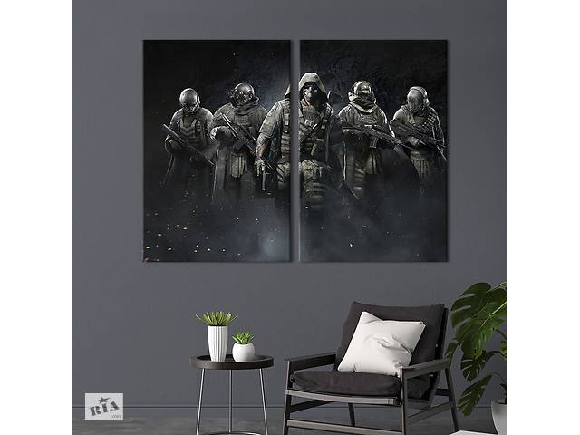 Картина на холсте KIL Art Команда Tom Clancy’s Ghost Recon Breakpoint 165x122 см (1521-2)