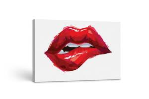 Картина на холсте KIL Art Красные губы 122x81 см (162)