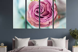 Картина на холсте KIL Art Красота розовой розы 149x93 см (980-41)