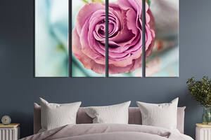 Картина на холсте KIL Art Красота розовой розы 89x53 см (980-41)