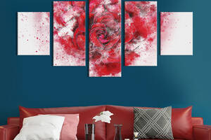 Картина на холсте KIL Art Красивые акварельные розы 162x80 см (821-52)