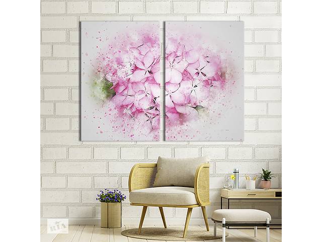 Картина на холсте KIL Art Красивые розовые цветы 111x81 см (822-2)