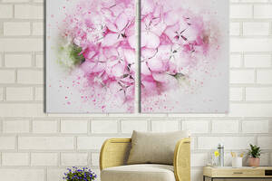 Картина на холсте KIL Art Красивые розовые цветы 71x51 см (822-2)