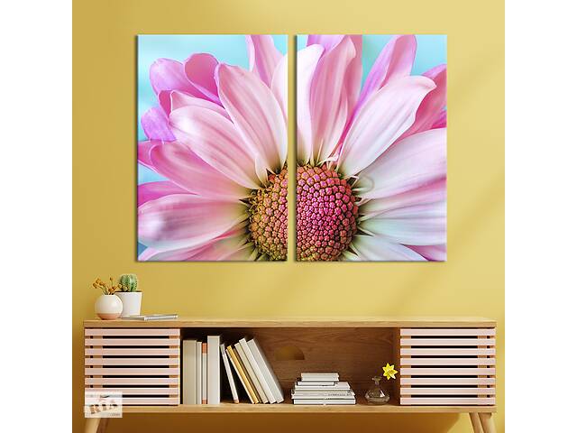 Картина на холсте KIL Art Красивый розовый цветок 71x51 см (824-2)