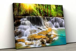 Картина на полотні KIL Art Гарний водоспад 122x81 см (407)