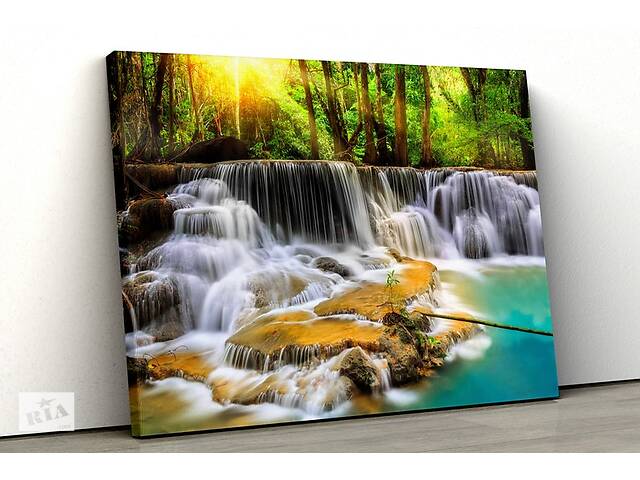 Картина на холсте KIL Art Красивый водопад 51x34 см (407)