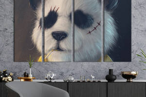 Картина на холсте KIL Art Крутая панда 89x53 см (1483-41)