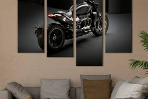Картина на холсте KIL Art Крутой мотоцикл Triumph Rocket 3 129x90 см (1407-42)