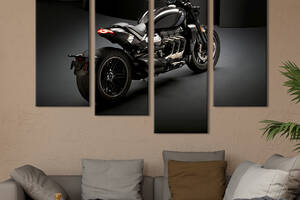Картина на холсте KIL Art Крутой мотоцикл Triumph Rocket 3 149x106 см (1407-42)