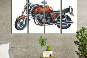Картина на холсте KIL Art Крутой спортивный мотоцикл 149x93 см (1411-41)