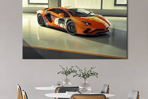 Картина на холсте KIL Art Lamborghini Aventador с креативным дизайном 122x81 см (1333-1)