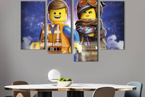 Картина на холсте KIL Art Лего в кино 129x90 см (1515-42)