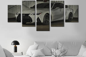 Картина на холсте KIL Art Лимитированное авто Lexus IS 500 F Sport 112x54 см (1279-52)