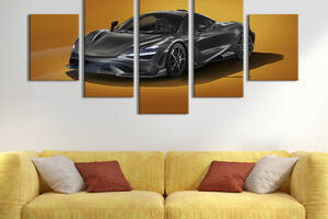 Картина на холсте KIL Art Люксовое авто Mclaren Senna 112x54 см (1292-52)